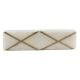 White Stone Square Gold Cross Handles